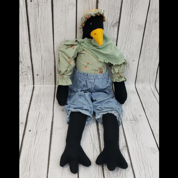 Primitive Vintage Styled Male Duck w/ Extra Hat - Picture 2 of 8
